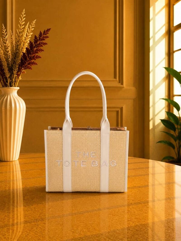 Tote bag groot Ibiza stijl creme