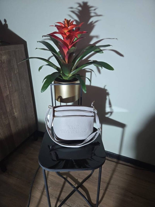 Tote bag 3 ritsen grijs