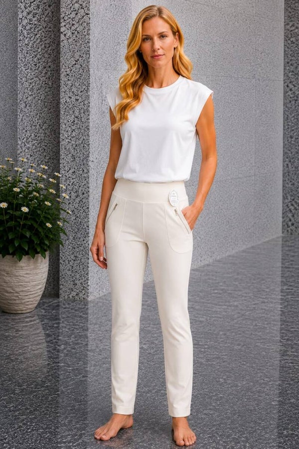 Miss Angelia comfortbroek off white