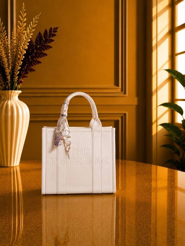 Tote bag middel wit