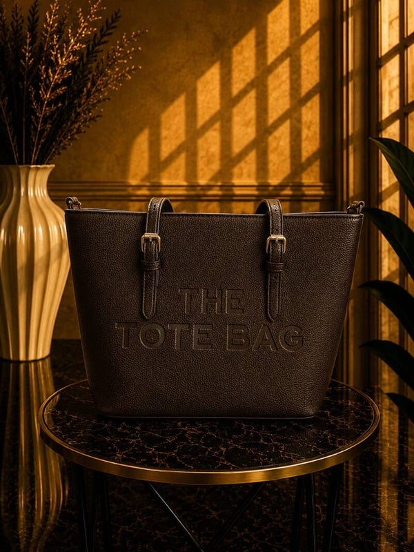 Tote bag middel donker bruin
