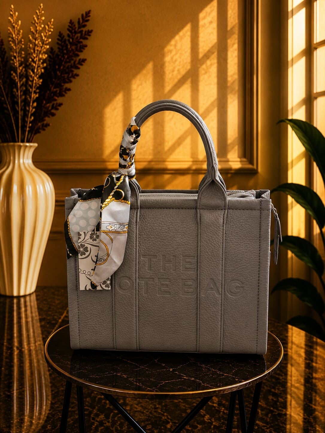 Tote bag middel grijs