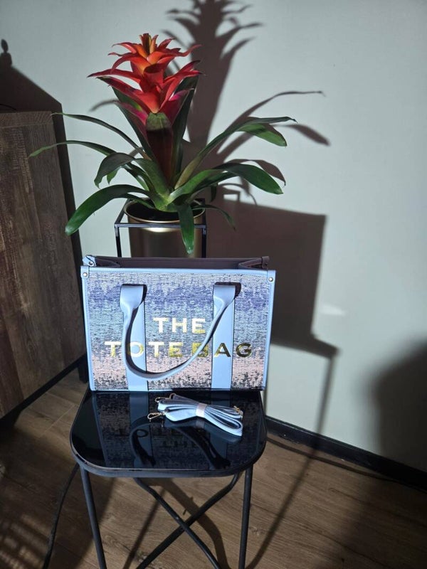 Tote bag groot blauw