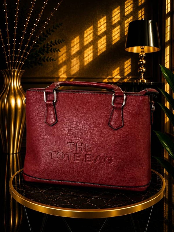 Tote bag met dubbele rits rood