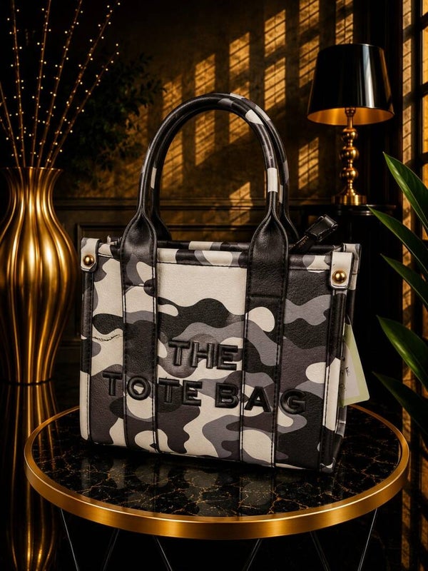 Tote bag mini leger grijs