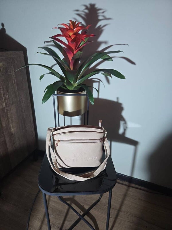 Tote bag 3 ritsen creme