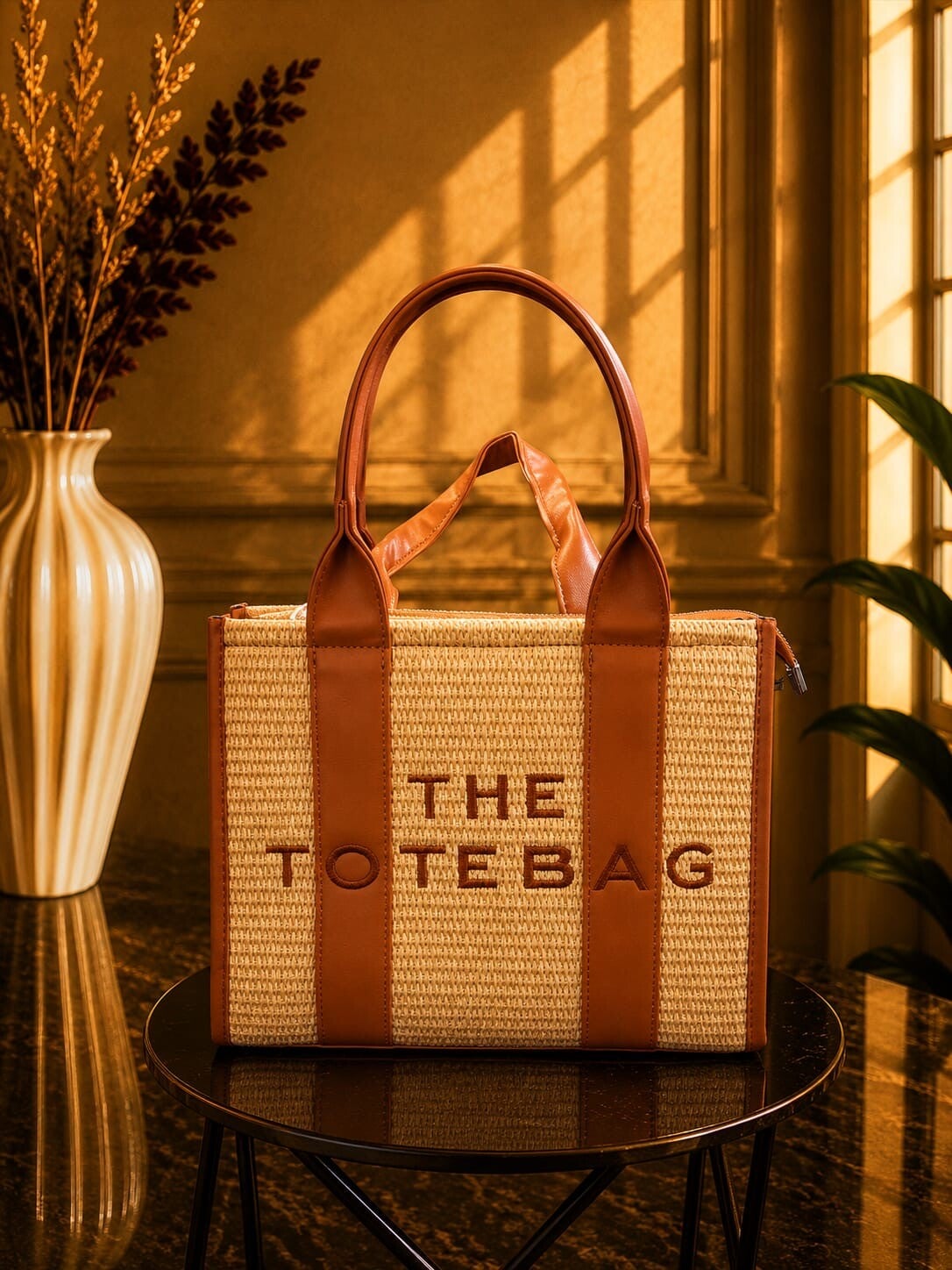 Tote bag middel ibiza bruin