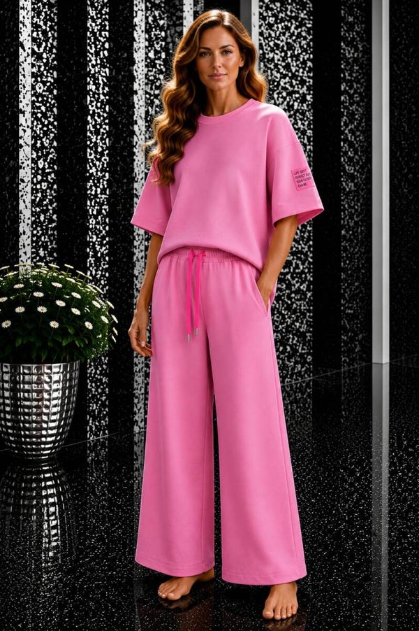 Perfect pak lang fel roze