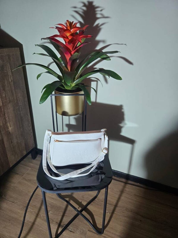 Tote bag 3 ritsen wit