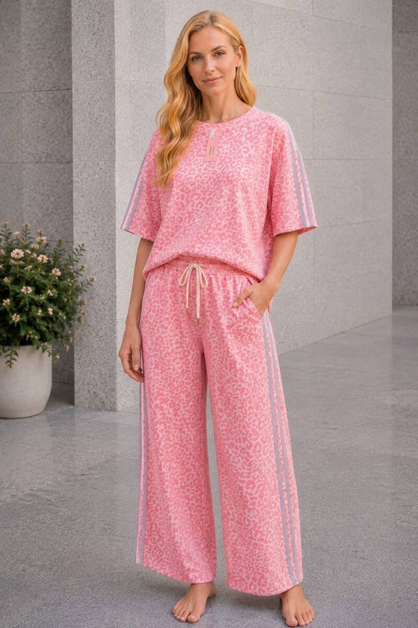 2 delige set panter roze