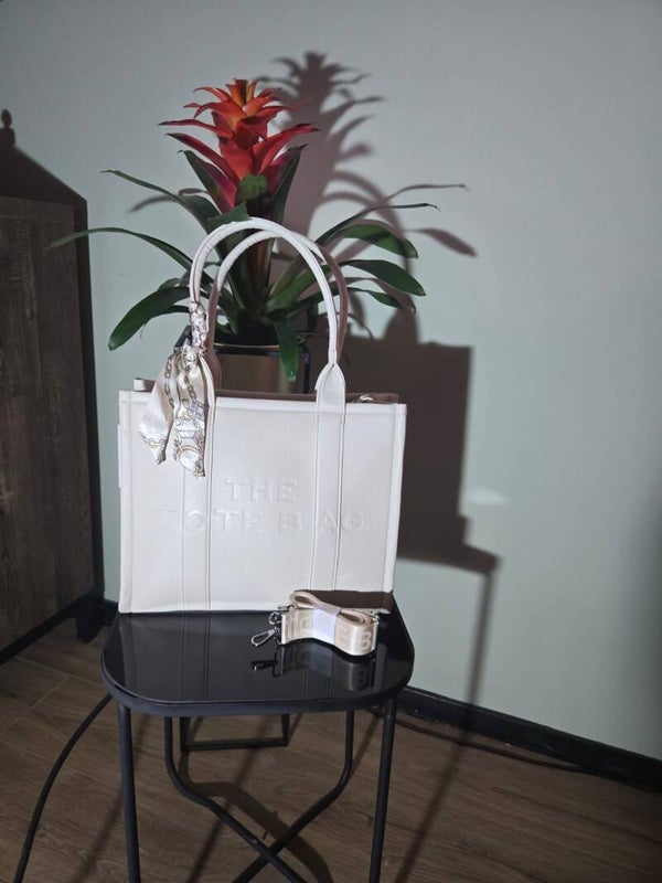 Tote bag groot creme