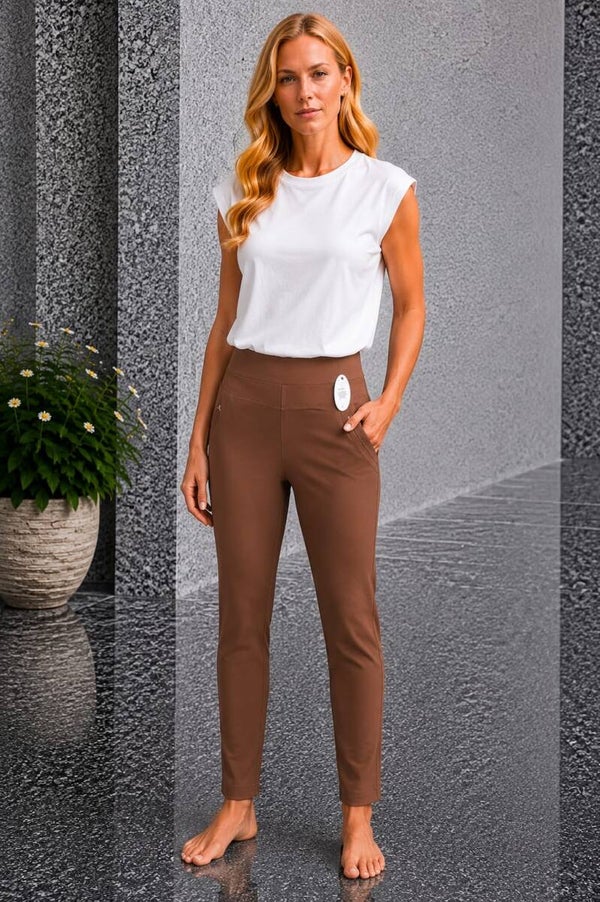 Miss Angelia comfortbroek mocha