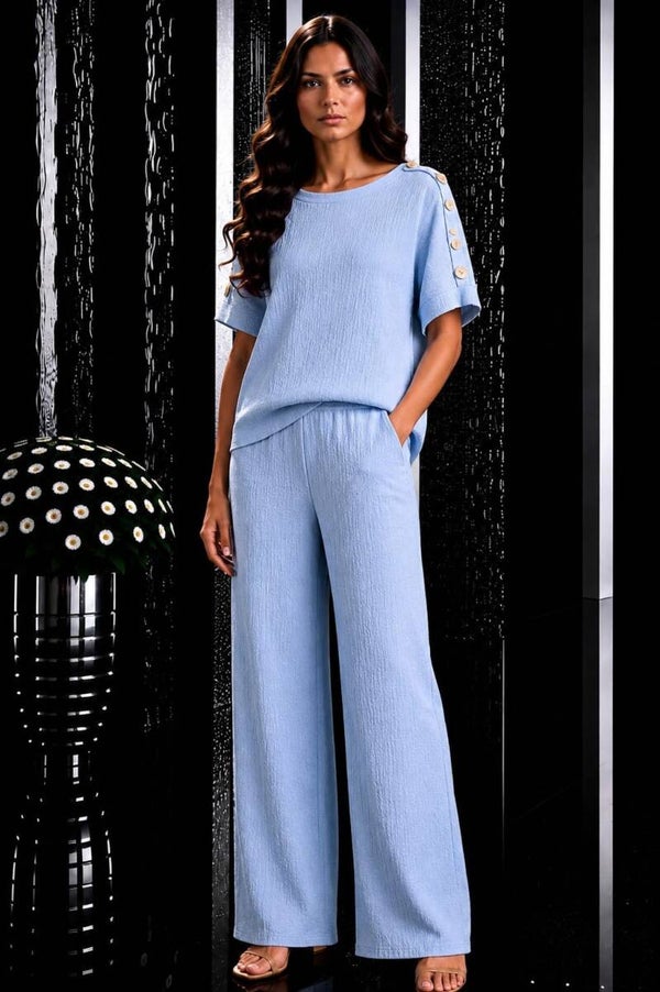 2 delige set licht blauw
