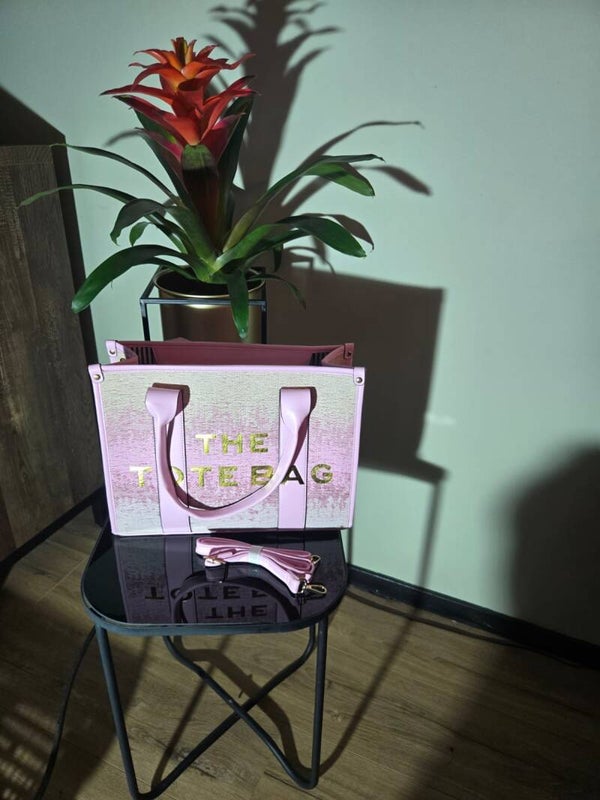 Tote bag groot roze