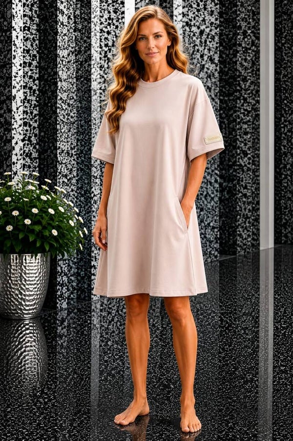Jurk min beige