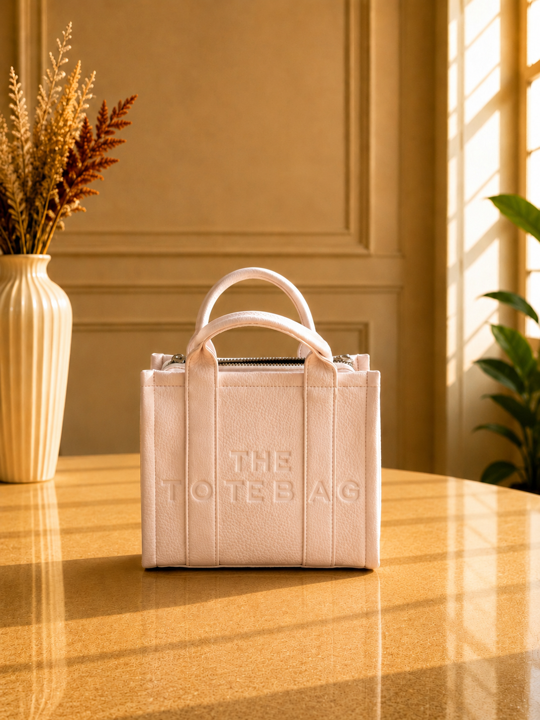 Tote bag mini wit