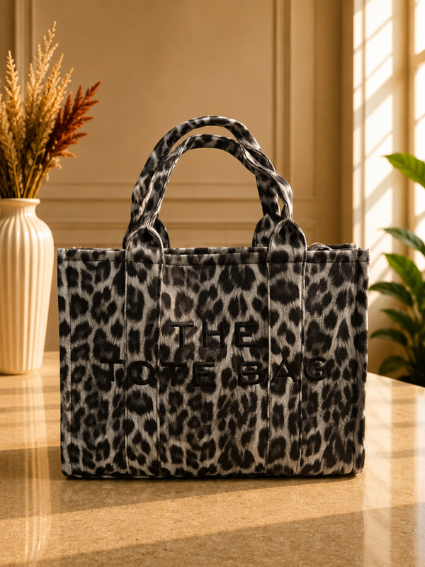 Tote bag groot tijger black