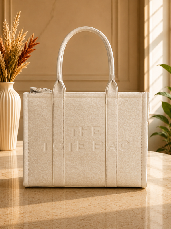 Tote bag groot creme