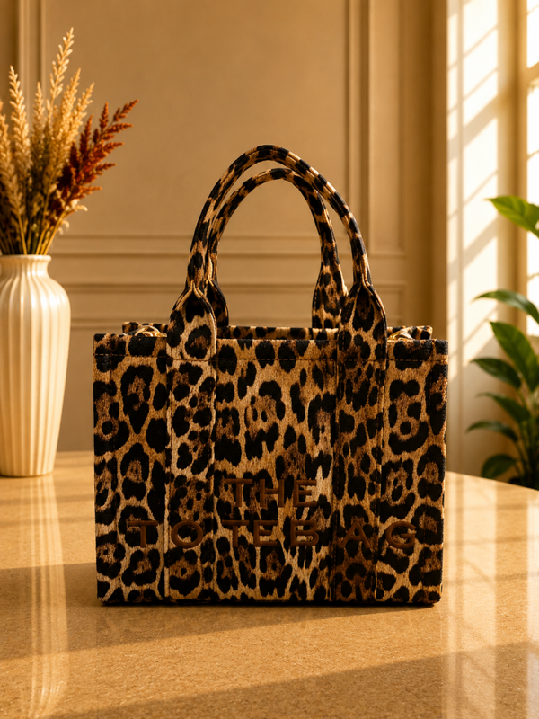 Tote bag mini tijger brown
