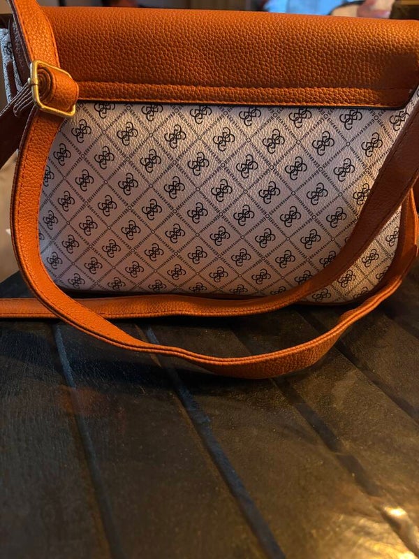 Tote bag schoudertas met rits zit met zwart motief