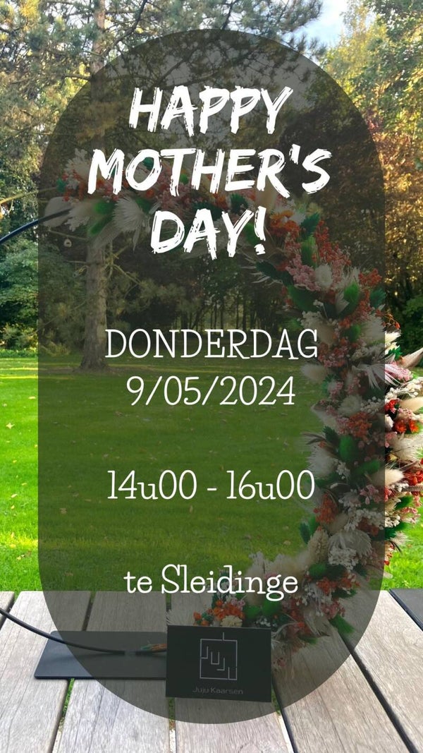 Happy Mother's Day Donderdag 9 mei 2024 (14u00-16u00) (Ø25cm of Ø30cm)