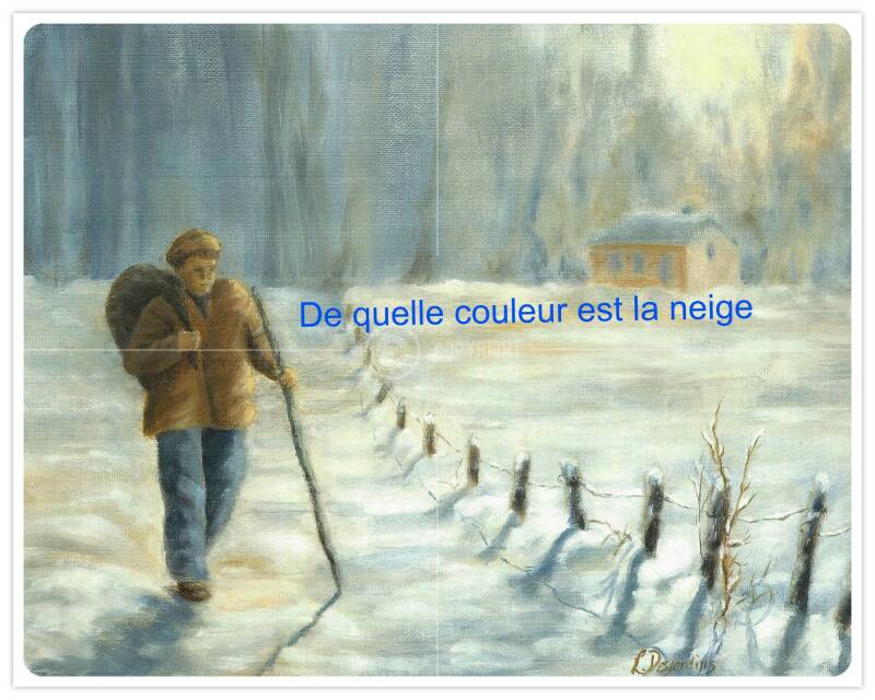 La couleur de la neige en peinture