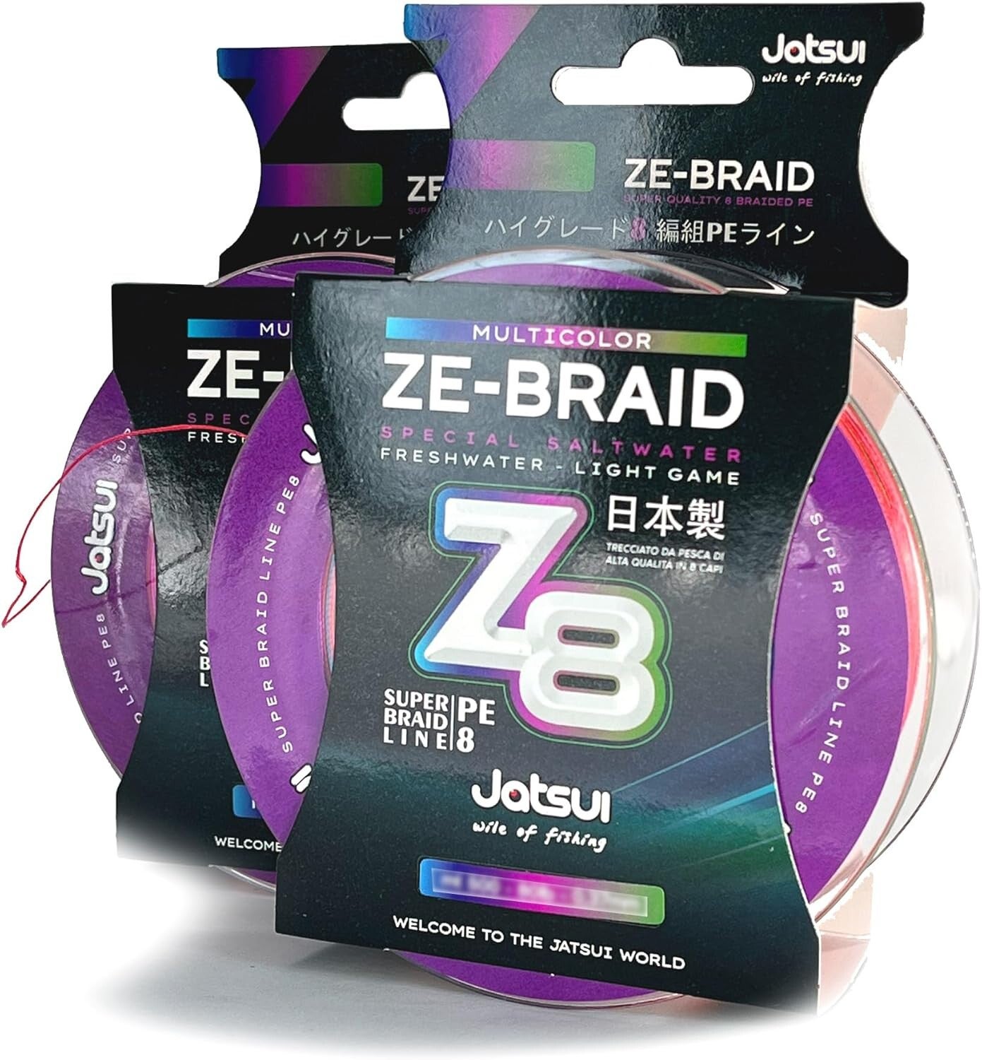 TRECCIATO JATSUI ZE-BRAID - 500 MT - MULTICOLOR