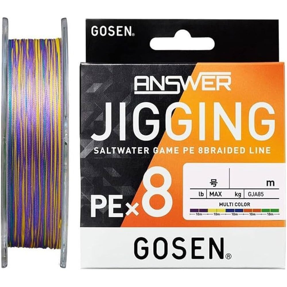 trecciato Gosen Answer Jigging 8X 300Mt. Multicolor