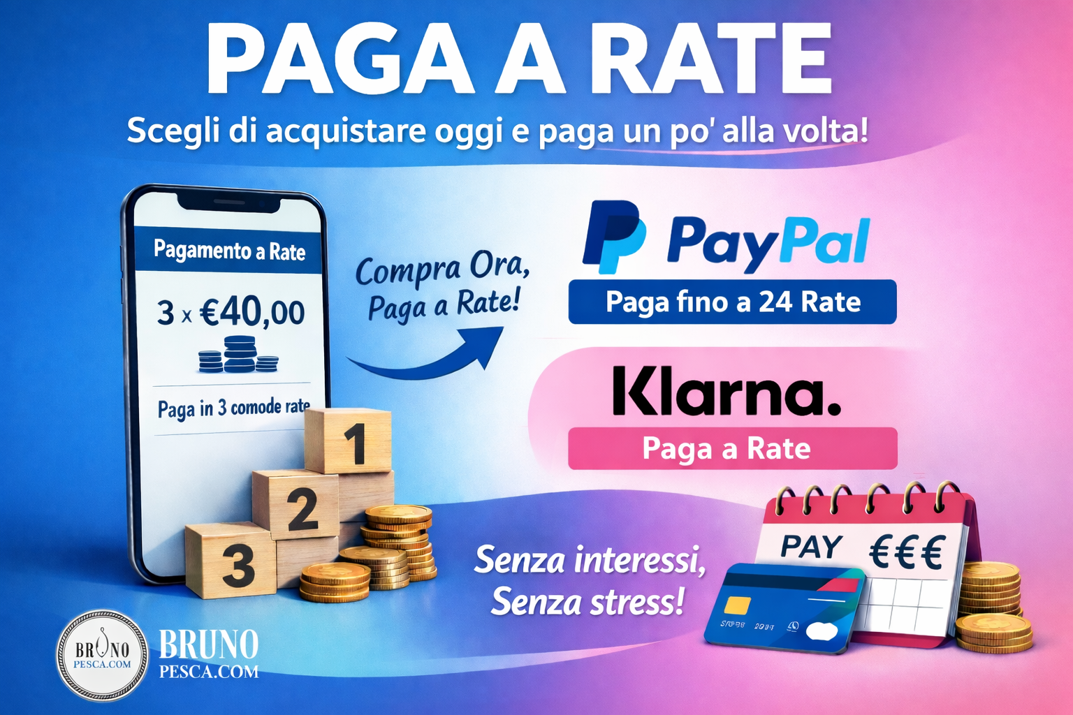 POSSIBILITA' DI RATEIZZARE IL PAGAMENTO FINO A 20 RATE