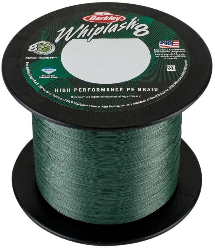 TRECCIATO BERKLEY WHIPLASH 8 CAPI GREEN - BOBINA DA 2000 MT