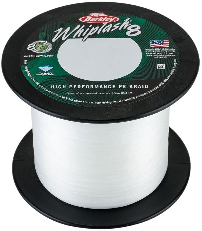 TRECCIATO BERKLEY WHIPLASH 8 CAPI CRYSTAL - BOBINA DA 2000 MT