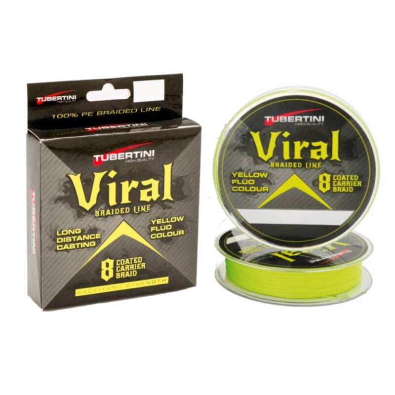 TRECCIATO MULTIFIBRA TUBERTINI VIRAL 8 CAPI 300 MT YELLOW