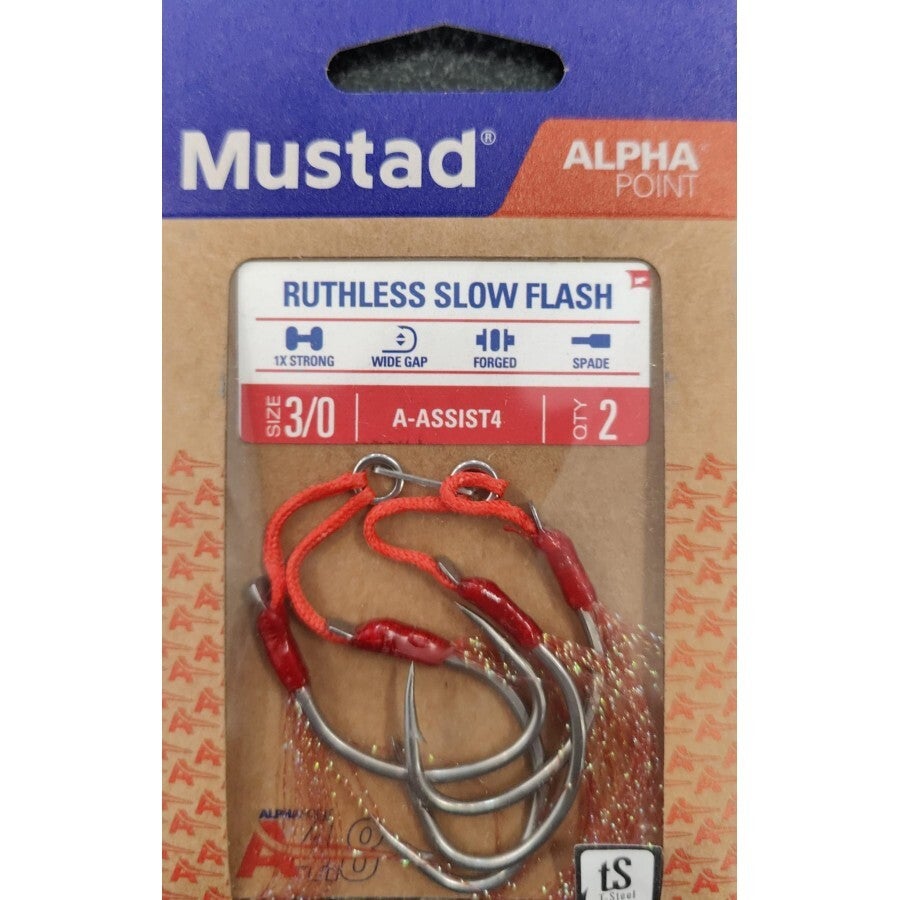 ASSIST HOOK MUSTAD RUTHLESS SLOW FLASH ALPHA POINT