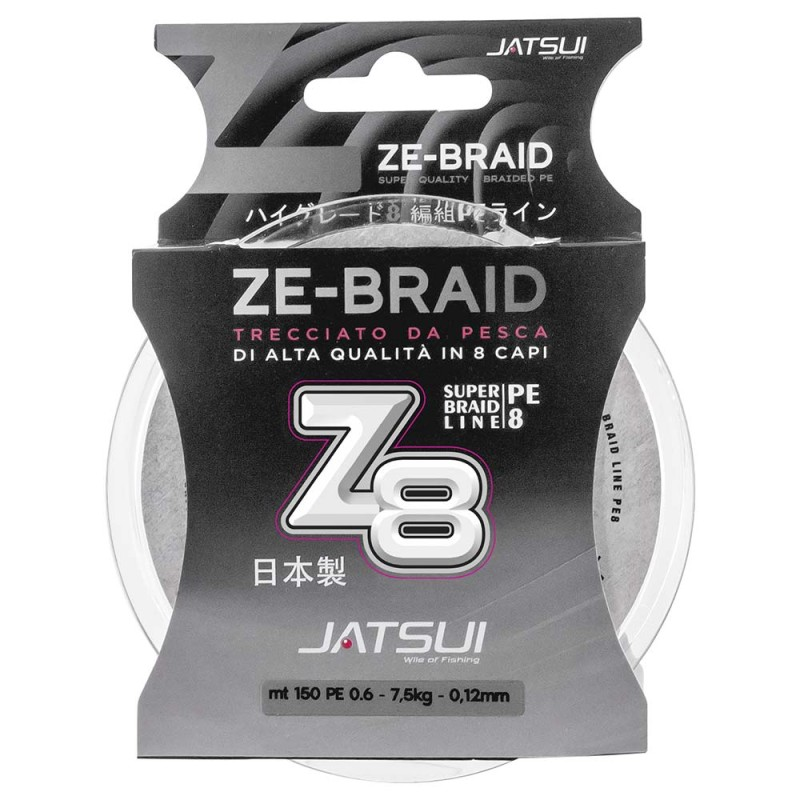 TRECCIATO JATSUI ZE-BRAID - 150 MT - GRAY