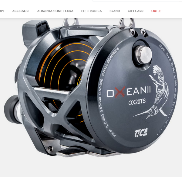 MULINELLO TICA OXEAN II -  20 LB  TWO SPEED