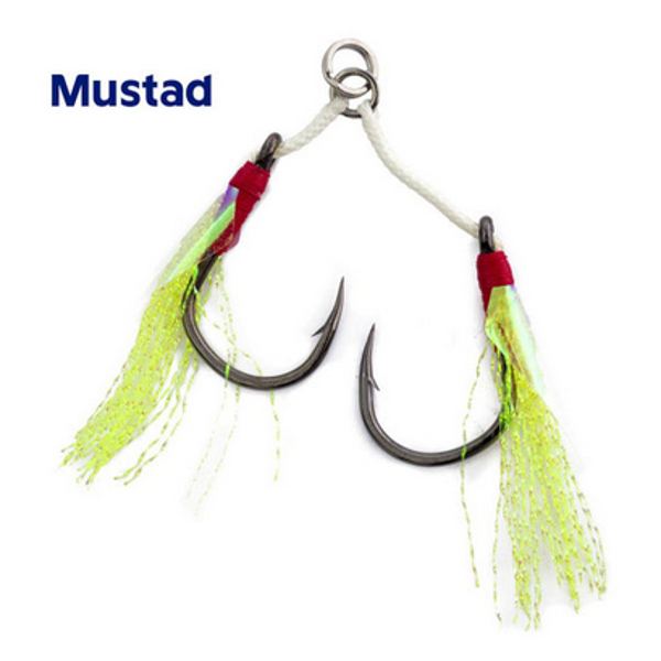 MUSTAD J- ASSIST HOOK  4 GREEN FLASH