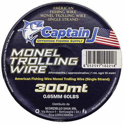CAPTAIN J MONEL TROLLING WIRE - 300 MT