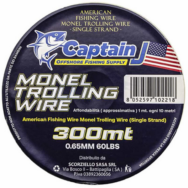 CAPTAIN J MONEL TROLLING WIRE - 300 MT