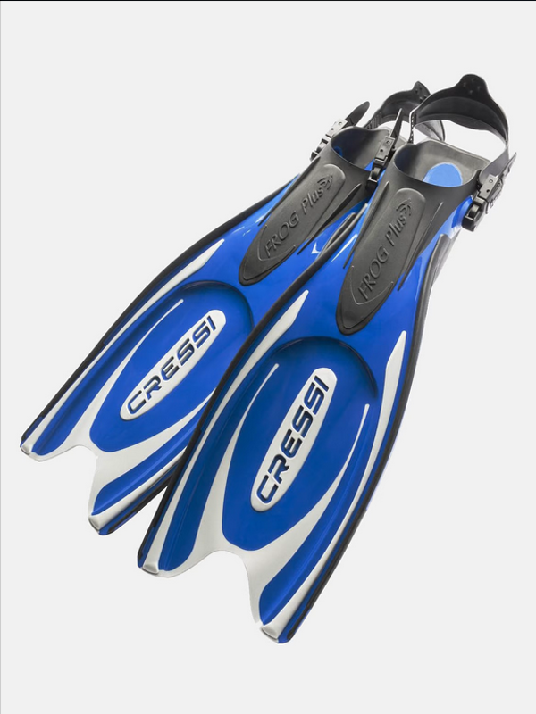 PINNE CRESSI SUB FROG PLUS BLU-ARGENTO