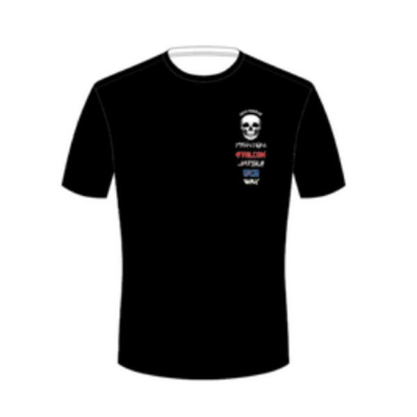 T Shirt Nera estiva Falcon Black Phantom