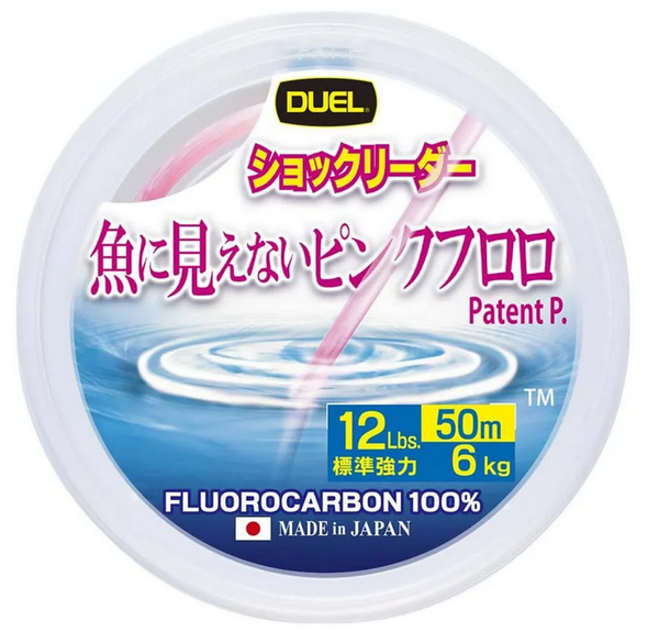 FLUOROCARBON DUEL PINK FISH CANNOT SEE  - 50 MT