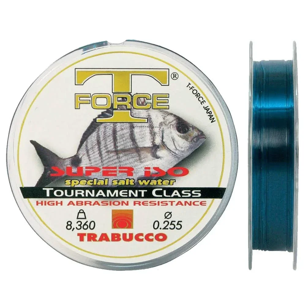 MONOFILO TRABUCCO T-FORCE SUPER ISO SALT WATER BLU - 500 MT