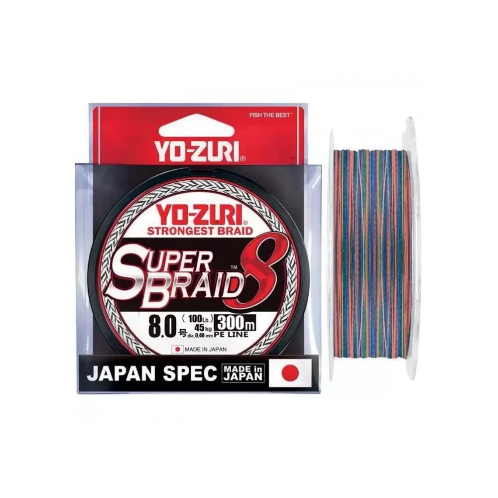 TRECCIATO YO-ZURY SUPER BRAID 8 CAPI MULTICOLOR BOB DA 300 MT