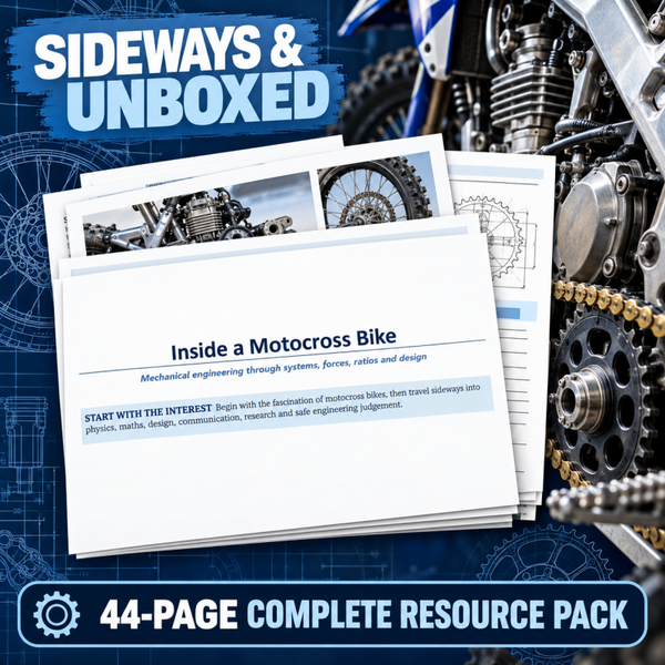 🏍️ Inside a Motocross Bike | Mechanical Engineering Home Education Resource Pack