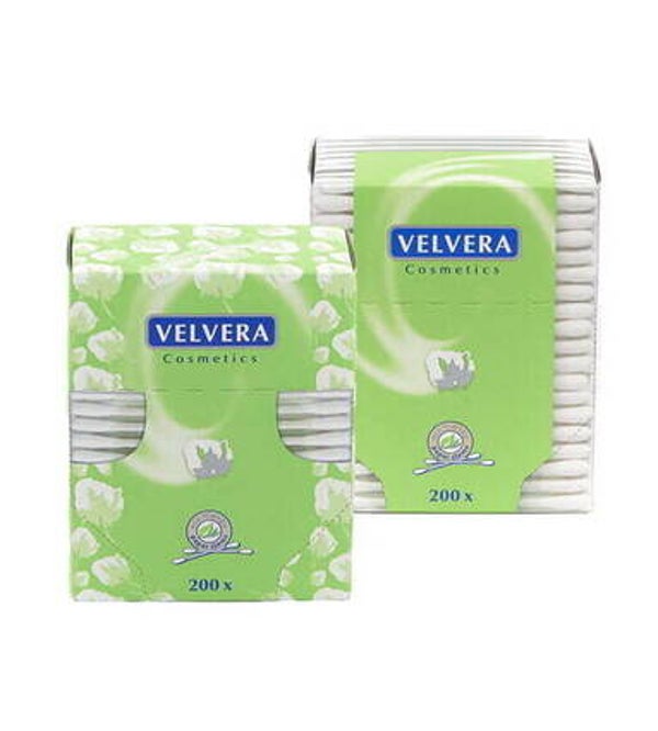 Velvera Papier Wattestäbchen 200St