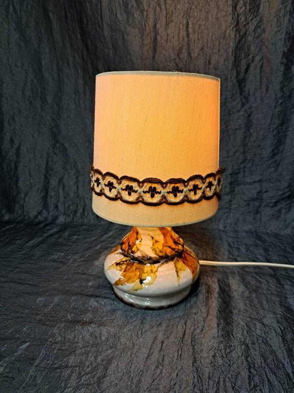 Keramiek tafellamp floraal