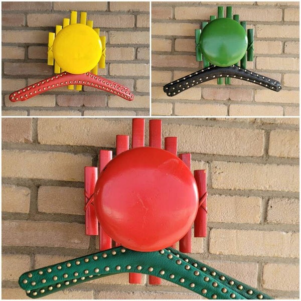 Set van 3 garderobe haken met 3 x 2 kleerhangers