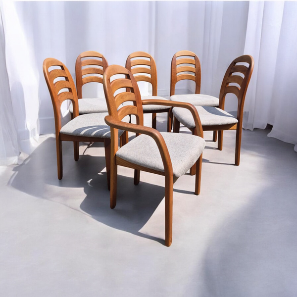 Set van 6 eetkamerstoelen - Holstebro Møbelfabrik Denemarken