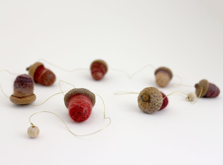 Eikelslinger gemêleerd bordeaurood/-bruin