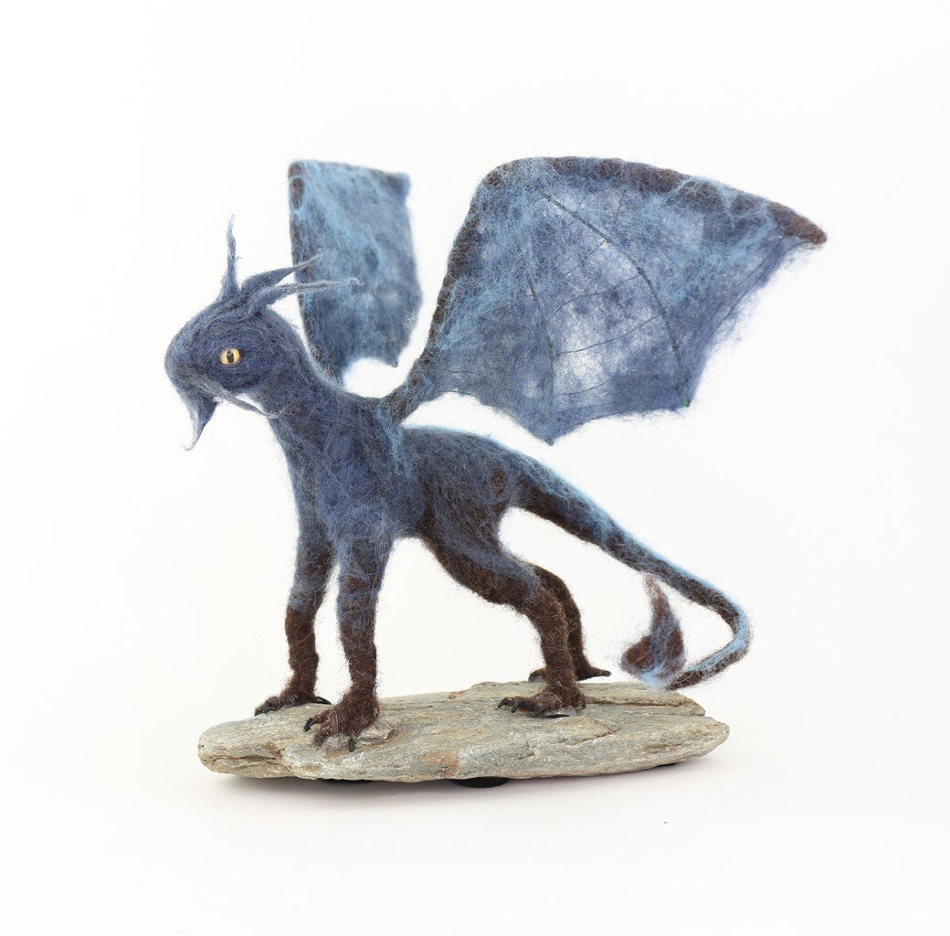 Blauwe draak